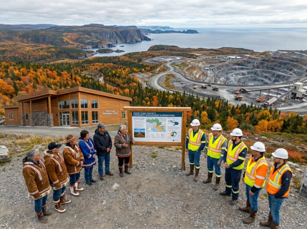 Diverse group of people representing collaboration and teamwork in mining, environmental, or industrial project discussions