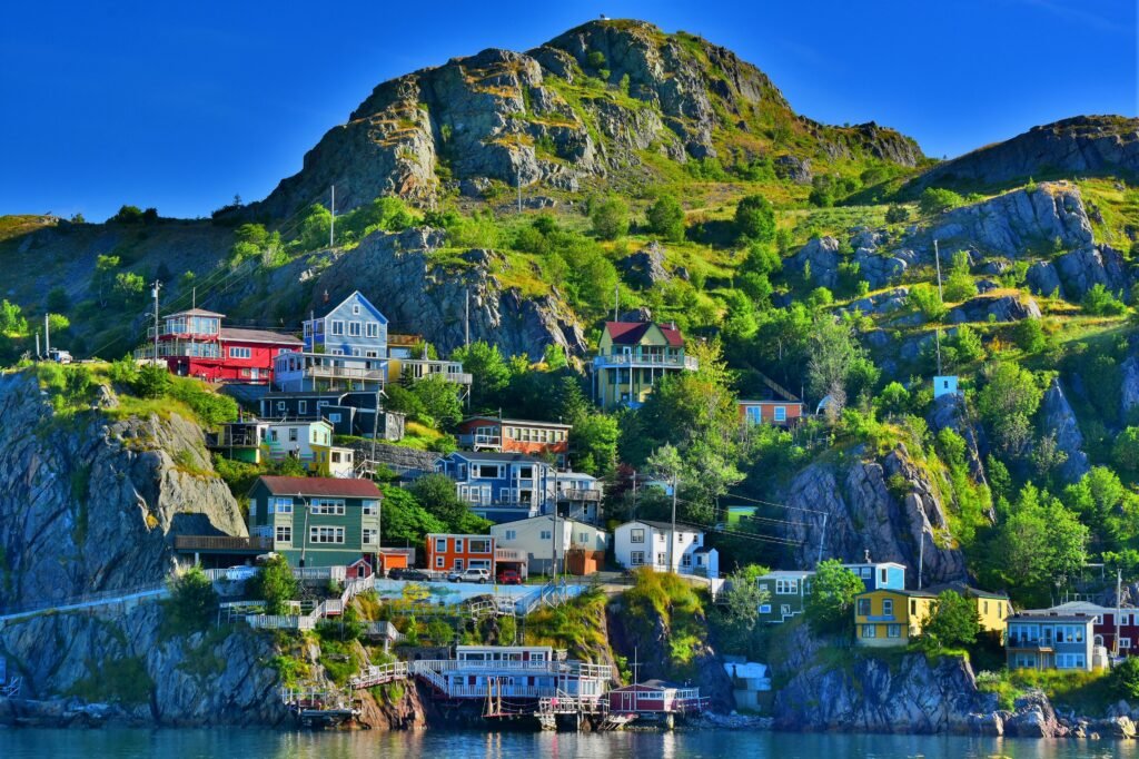 Labrador City skyline with industrial and residential areas near rare earth mineral exploration sites